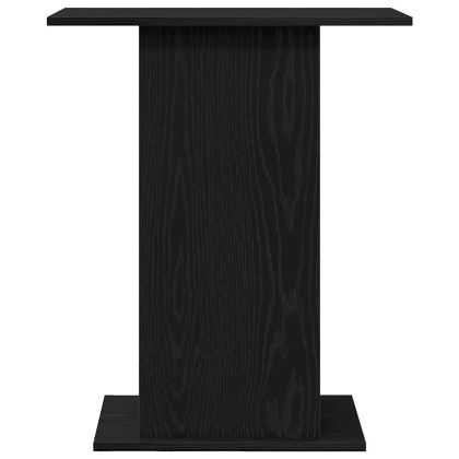 Поставка за аквариум черно и дъб 60,5x36x72,5см инженерно дърво