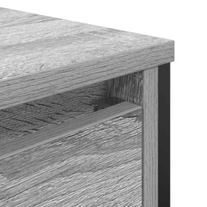 Шкаф за баня с чекмеджета сив сонома 60x34,5x60 cm