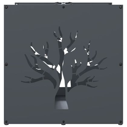 Стойка за дърва, 40x40x40 см, студеновалцувана стомана