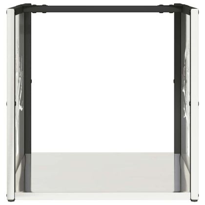 Стойка за дърва за огрев, 40x40x40 см, неръждаема стомана