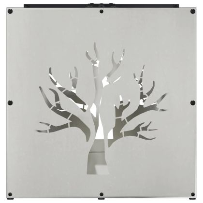 Стойка за дърва за огрев, 40x40x40 см, неръждаема стомана