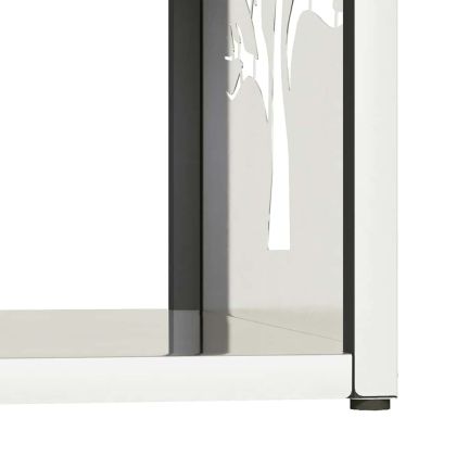 Стойка за дърва за огрев, 40x40x40 см, неръждаема стомана