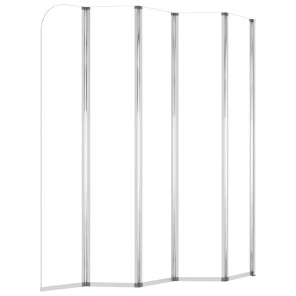 Душ кабина, 120x140 см, закалено стъкло, прозрачна