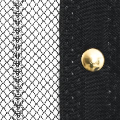 Магнитни завеси против насекоми за врата 2 бр черни 200x80 см