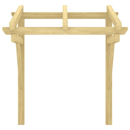 Навес за врата, 100x100x80 см, импрегниран бор масив