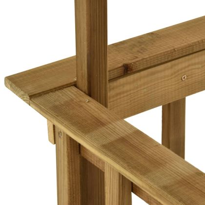 Навес за барбекю 163,5x93x210 см импрегнирана борова дървесина