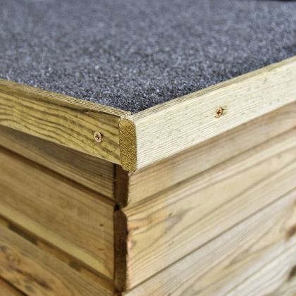 Градинска барака за колелета, 232x110x170 см, импрегниран бор