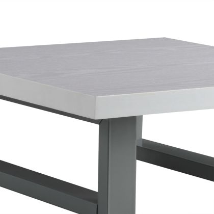 Комплект мебели за баня от две части, керамика, бял