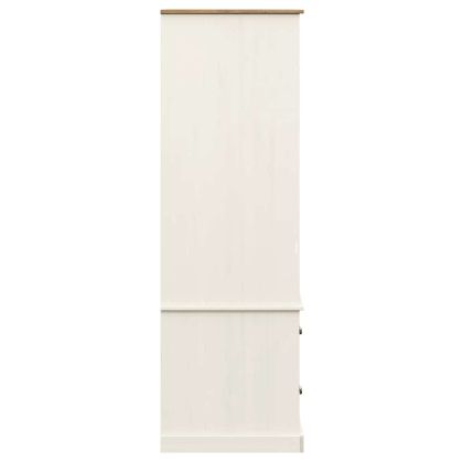 Гардероб VIGO, бял, 90x55x170 см, бор масив