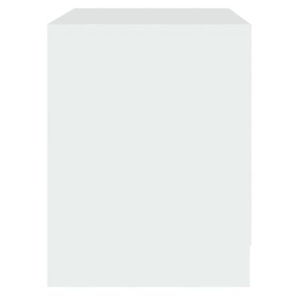 Нощно шкафче, бяло, 45x34,5x44,5 см, инженерно дърво