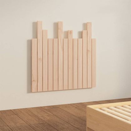 Стенна табла за спалня, 82,5x3x80 см, борово дърво масив