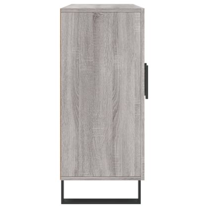 Сайдборд, Сив сонома, 90x34x80 см, инженерно дърво