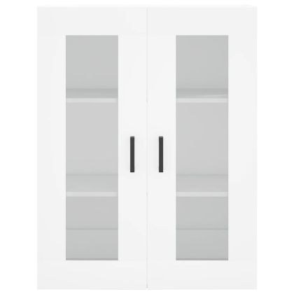 Стенен шкаф бял 69,5x34x90 см