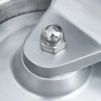 Машина преса за хамбургери 500 хартиени подложки алуминий 13 см