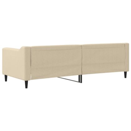 Кушетка, кремава, 80x200 см, плат