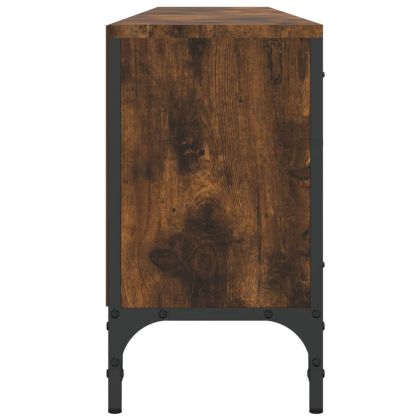 ТB шкаф с чекмедже, опушен дъб, 200x25x44 см, инженерно дърво