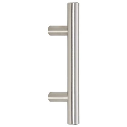 Дръжки за шкафове, 10 бр, сребристи, 64 мм, неръждаема стомана