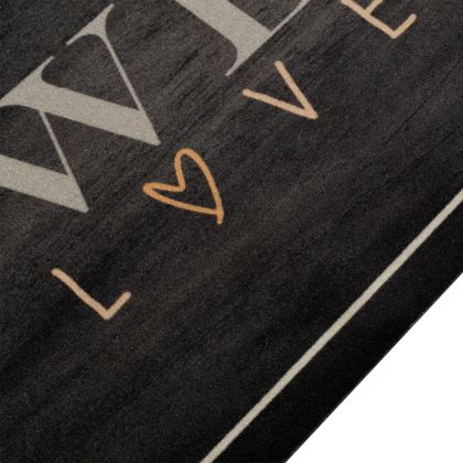 Кухненско килимче, миещо, текст Coffee, 60x300 см, кадифе