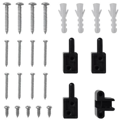 Комарник за врати на панти, антрацит, 100x215 см