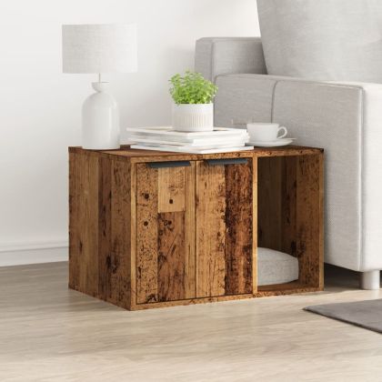 Заграждение за котешка тоалетна 60x40x40 см инженерно дърво