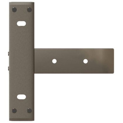 Крака за конзолна маса, Т-образни, 2 бр., черни, 25x28x(72-73) см, стомана