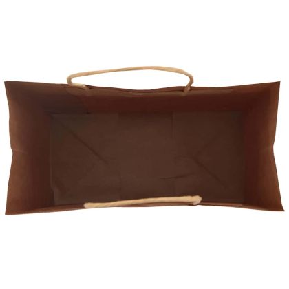 Хартиени торбички 250 бр с дръжки черни 21x11x28 см