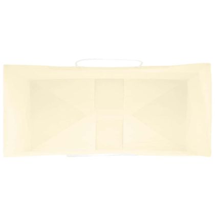 Хартиени торбички 250 бр с дръжки жълти 26x12x35 см