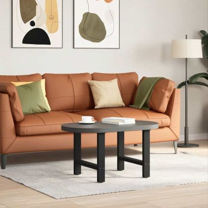 Крака за масичка за кафе, черни, 2 бр., 50 x (42-43) см, стомана