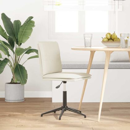 Трапезен стол, кремав, кадифе