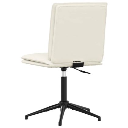 Трапезен стол, кремав, кадифе