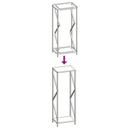 Стойка за дърва за огрев Olive Green 34x25x100 cm