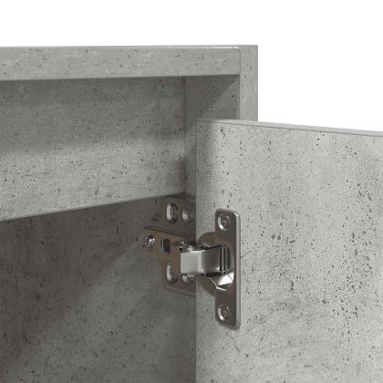 Нощни шкафчета за стенен монтаж 2 бр бетонно сиви 38x34x40 см