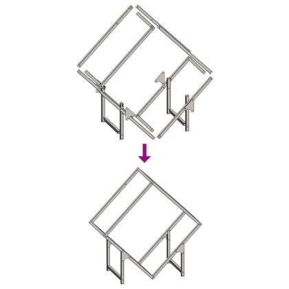 Стойка за дърва за огрев бяла Студено валцувана стомана