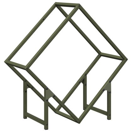 Стойка за дърва за огрев Olive Green Студено валцувана стомана