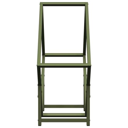 Стойка за дърва за огрев Olive Green Студено валцувана стомана