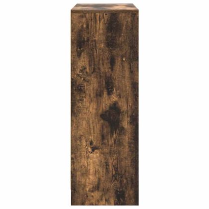 Бюфет с чекмеджета и вратички, опушен дъб, 73x31x90 см