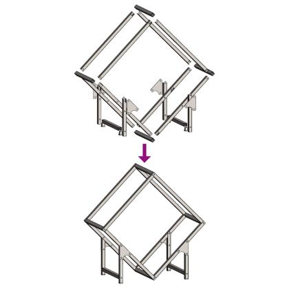 Стойка за дърва за огрев черна 40x25x120 см