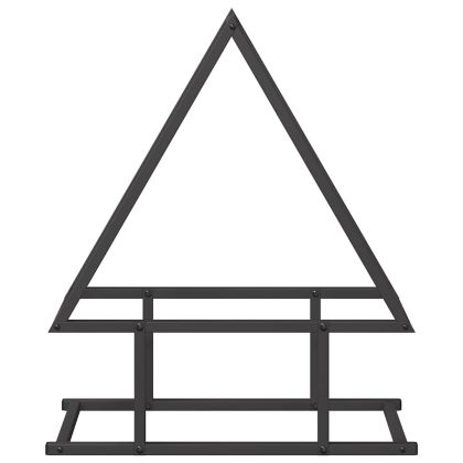 Стойка за дърва за огрев черна Студено валцувана стомана