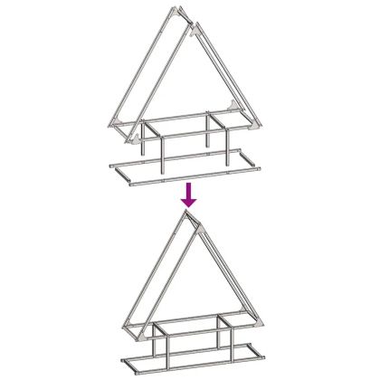 Стойка за дърва за огрев маслиненозелена 80x25x90 см