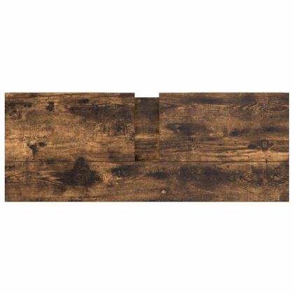 Шкаф за мивка с чекмеджета опушен дъб 90x34,5x60 cm