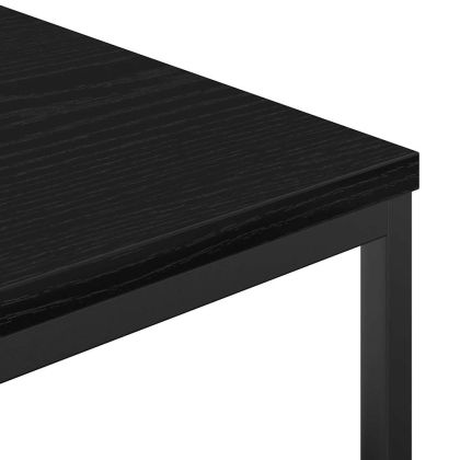 Шкаф за баня с рафтове Черен дъб 36x35x165 cm