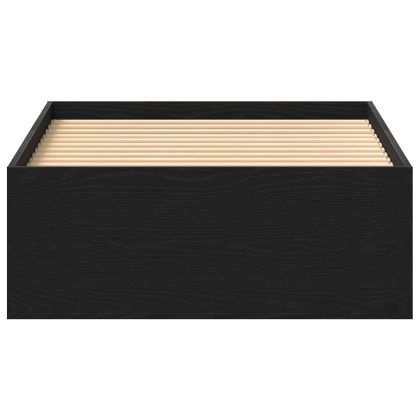 Рамка за легло без матрак Черен дъб 100x200 см инженерно дърво