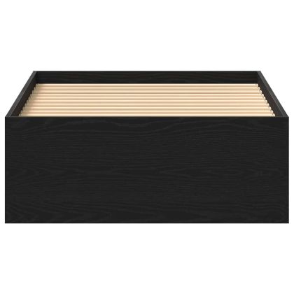 Рамка за легло без матрак Черен дъб 75x190 см инженерно дърво