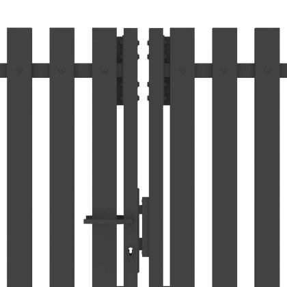 Градинска оградна порта от стомана 400x200 см, антрацит