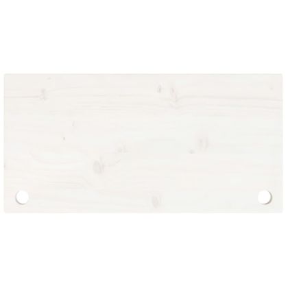 Плот за бюро, бял, 80x40x2,5 см, борово дърво масив