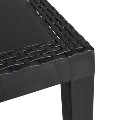 Градинска маса, антрацит, 59x47x40 см, PP