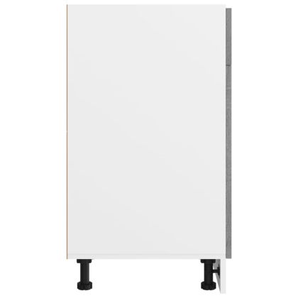 Шкаф с чекмеджета "Lyon", сив, цвят сонома, 40x46x81,5 см, инженерно дърво