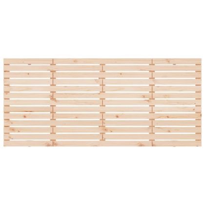 Стенна табла за спалня, 186x3x91,5 см, борово дърво масив