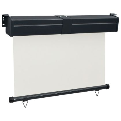 Вертикална тента за балкон, 125x250 см, кремава