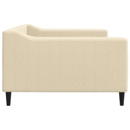 Кушетка, кремава, 100x200 см, плат